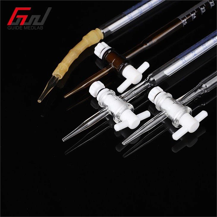 3 glass burette chemistry lab